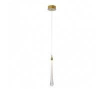 Pendente Goccia Dourado em Led 3w 3000k Bivolt Bella OC002S Pendente Goccia Dourado em Led 3w 3000k Bivolt Bella OC002S