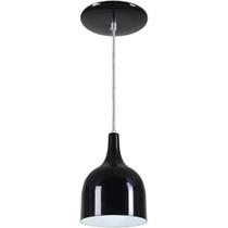 Pendente Gota Teat Luminária Lustre Alumínio E27 Preto Brilhante Pendente Gota Teat Luminária Lustre Alumínio E27 Preto Brilhante