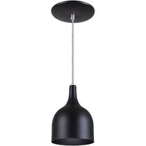 Pendente Gota Teat Luminária Lustre Alumínio E27 Preto Textura