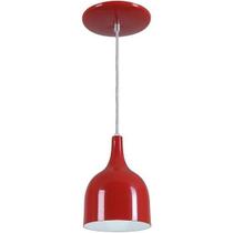 Pendente Gota Teat Luminária Lustre Alumínio E27 Vermelho