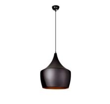 Pendente Incoccia Preto Com Dourado Martelado - luccin Ref: Zg235/2