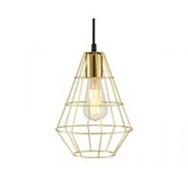 Pendente Industrial Dourado Mart Volt 4986 - Metal Redondo E27 Pendente Industrial Dourado Mart Volt 4986 - Metal Redondo E27