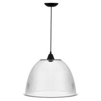 Pendente Industrial Galpão 16 Polegadas Soquete 1xE27 Comercio Galpão Branco Preto Aluminio