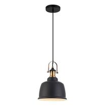 Pendente Industrial Vintage Vidro Preto Soho