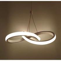 Pendente Infinito Lustre Moderno Dourado, Preto e Branco 24cm Pendente Infinito Lustre Moderno Dourado, Preto e Branco 24cm