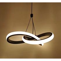 Pendente Infinito Lustre Moderno Dourado, Preto e Branco 24cm Pendente Infinito Lustre Moderno Dourado, Preto e Branco 24cm