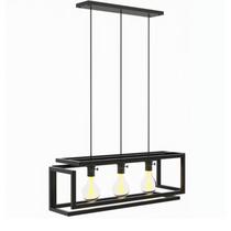 Pendente Infinity Industrial Luminária Teto Triplo Preto SF