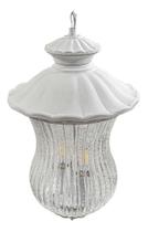 Pendente interno starlux pd8173-2wl-wh c/ vidro 2l e14 ø230x360mm - branco Pendente interno starlux pd8173-2wl-wh c/ vidro 2l e14 ø230x360mm - branco