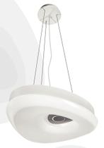 Pendente irregular de acrílico base pintada em branco 127v Pendente irregular de acrílico base pintada em branco 127v