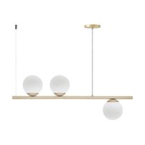 Pendente Jabuticaba Luminalux Haven 3 Globos 15cm Dourado