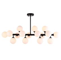 Pendente Jabuticaba Preto 16 Lâmpadas Para Mesa De Jantar