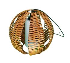 Pendente Junco Tulipa 30cm - Natural