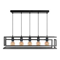 Pendente Konin Preto 5X E27 Kin