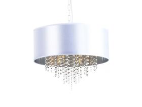 Pendente Labelle 45cm 4XE14 branco/cromado