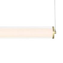 Pendente lampe bronze e transparente (c)65cm (l)7.35cm (a)7.35cm 1x23w 3000k 1150lm - hc001s