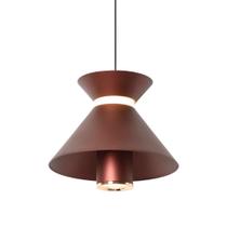 Pendente LED 10W 18x15 cm nas cores Vermelho Preto ou Branco