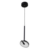 Pendente Led Aluminio Preto 12w 3000k Luna