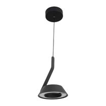 Pendente Led Aluminio Preto 16w 3000k Modern