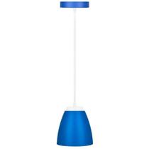 Pendente Led Azul 9W 6.500K Branca Fria Bivolt Kian