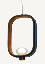 Pendente LED Bill Couro Luz Quente 3W