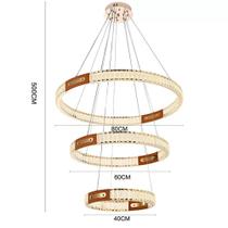 Pendente led cristal gulty 40/60/80cm 98w 3000k ouro brilho 2899 Pendente led cristal gulty 40/60/80cm 98w 3000k ouro brilho 2899