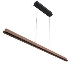 Pendente Led Dimerizavel Preto Madeira 38w 3000k Native