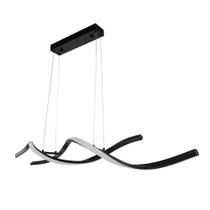 Pendente Led Double Spin 3000K 60W Metal Preto SL Iluminação Pendente Led Double Spin 3000K 60W Metal Preto SL Iluminação