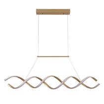 Pendente LED Infinity Dourado 92cm 30W 4000K(Luz Neutra) Bivolt