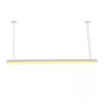 Pendente LED Linear Branco 120cm 48W 3000K