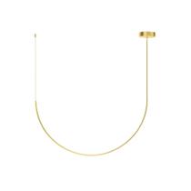 Pendente Led Luna 14,5w 3000k 80cm Metal Dourado Montare Pendente Led Luna 14,5w 3000k 80cm Metal Dourado Montare