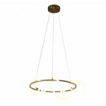 Pendente Led Mantra 35w Branco Frio 2700k 2625lm Dourado 60cm Bella