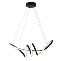 Pendente Led Moderno Taschibra Loop 38w Luz Quente 3000k Bivolt Preto Pendente Led Moderno Taschibra Loop 38w Luz Quente 3000k Bivolt Preto