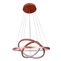 Pendente Led Montreal 89W 3000K 3 Arcos Cobre 4181lm Bivolt