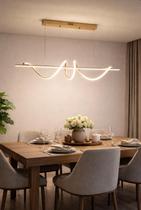 Pendente Led Opera 3000k 50w 100cm Gold Gmh Trade P-opera Gold
