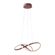 Pendente Led Orgon Cobre 50Cm 45W Branco Quente 3000K 2500Lm