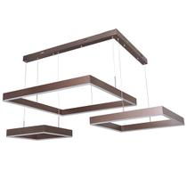 Pendente Led Quadrado 90w Design Sofisticado 3500k Bivolt