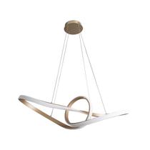 Pendente Led Silicone Metal Dourado 58w 3000k Flow Pendente Led Silicone Metal Dourado 58w 3000k Flow