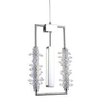 Pendente LED Starlux CH-168331M Tuane C/ Vidro Transparente 6W 2700K Bivolt 250x60x400mm - Cromado