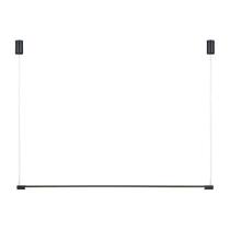 Pendente Led Tec Preto 1,20m 24w Branco Quente 3000k 1410lm Bella