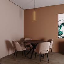 Pendente LED Vertical Michigan 36W 4000lm Bivolt Madeira Maciça com Corrente