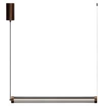 Pendente Led Vidro Metal Rose Gold 30w 3000k Canelado Pendente Led Vidro Metal Rose Gold 30w 3000k Canelado