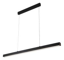 Pendente Linear Preto 120cm Led 24w 4000k Design Moderno