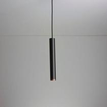 Pendente Lisse Ii 1xmini Dicroica Preto Newline 420ptco