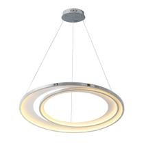 Pendente Loop Cromado e Branco LED 76W 3000K Bivolt HM010CR Bella Pendente Loop Cromado e Branco LED 76W 3000K Bivolt HM010CR Bella