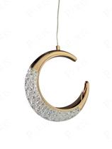 Pendente Lua Dourado 20cm Led 7W 3 em 1 Bivolt 15740-PL