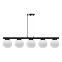 Pendente Luminalux Vegas Jabuticaba 5 Globos 150mm Casa luxo