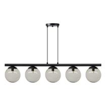 Pendente Luminalux Vegas Jabuticaba 5 Globos 150mm Casa luxo