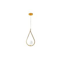 Pendente luminaria alu.gota dourad
