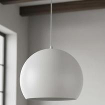 Pendente Luminária Bola Branco 20cm Diâmetro Bronzearte Pendente Luminária Bola Branco 20cm Diâmetro Bronzearte