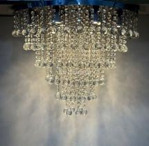 Pendente Luminária De Cristal Legítimo Para Sala Quarto